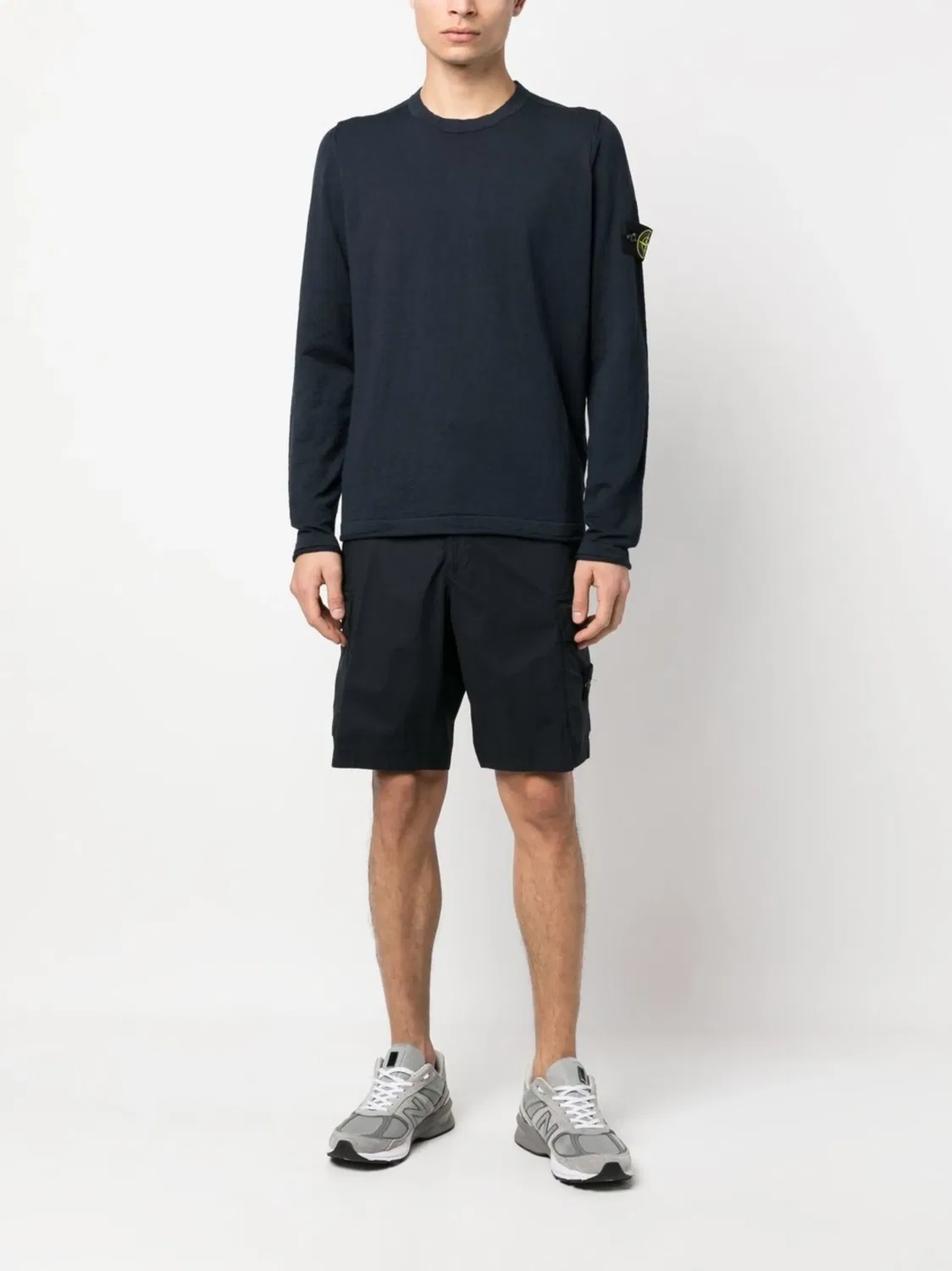 Stone Island Джемпер с нашивкой на рукаве, синий — фото 4