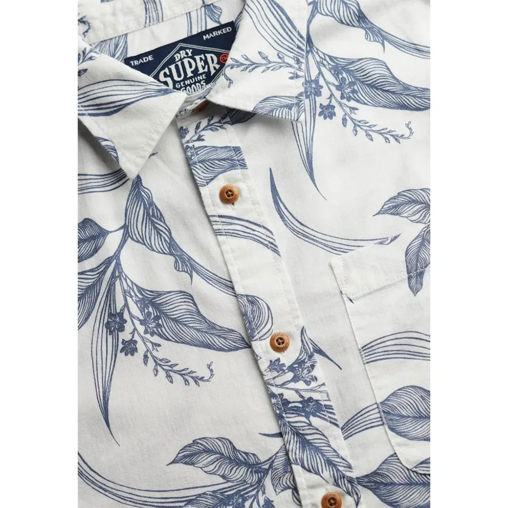 Рубашка с коротким рукавом Vintage Loom Superdry, белый — фото 3