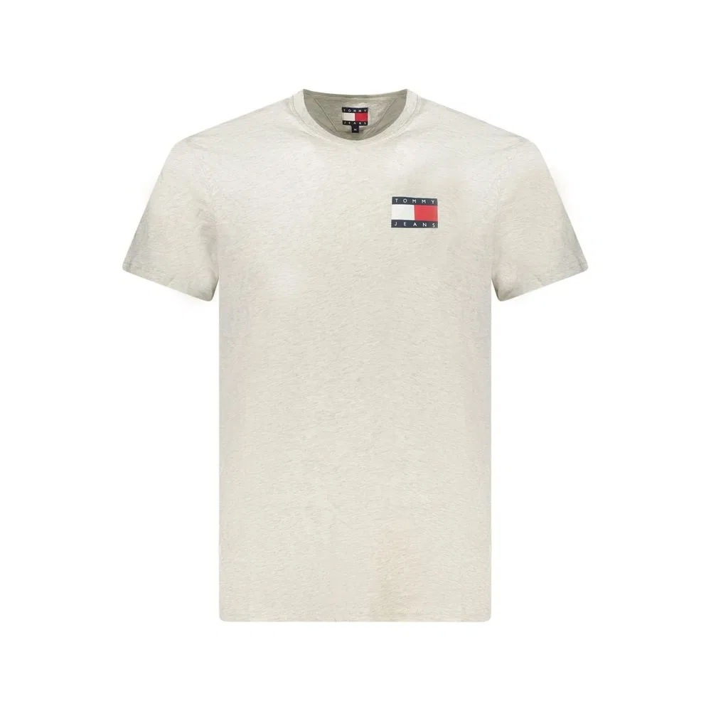 Мужская футболка с коротким рукавом и принтом Grigio Cotton Tommy Hilfiger, Gray
