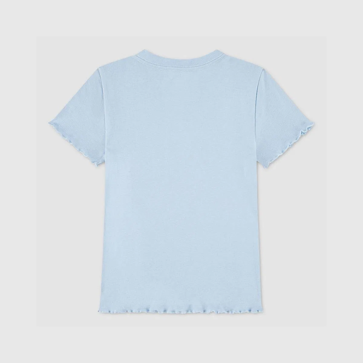 Детский трикотажный топ с рисунком "Картошка фри" для девочек 7-16 лет Levi's, Angel Falls - Blue — фото 2