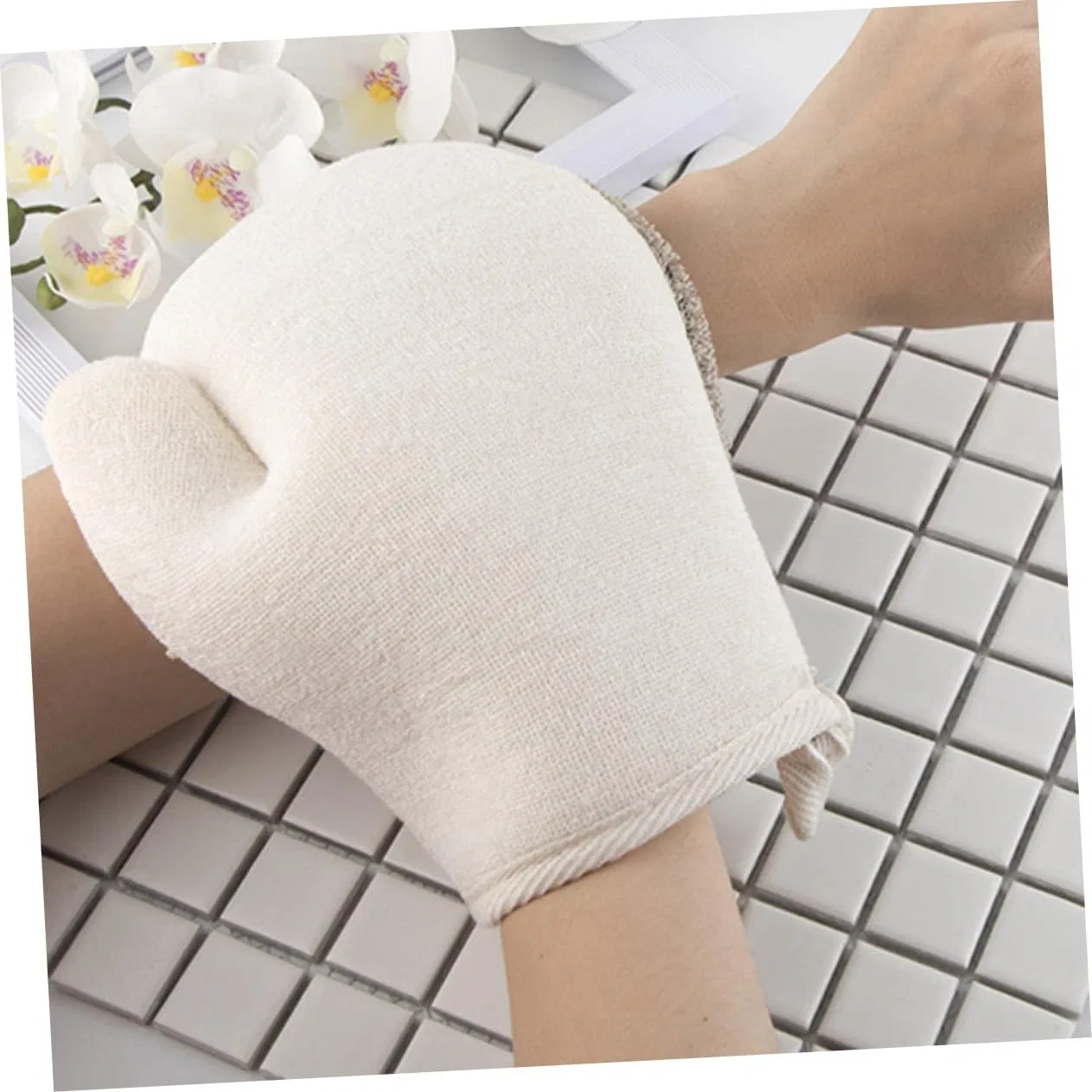 Эксфолиирующие перчатки для душа Healeved, 6 штук, Schwarz — фото 2