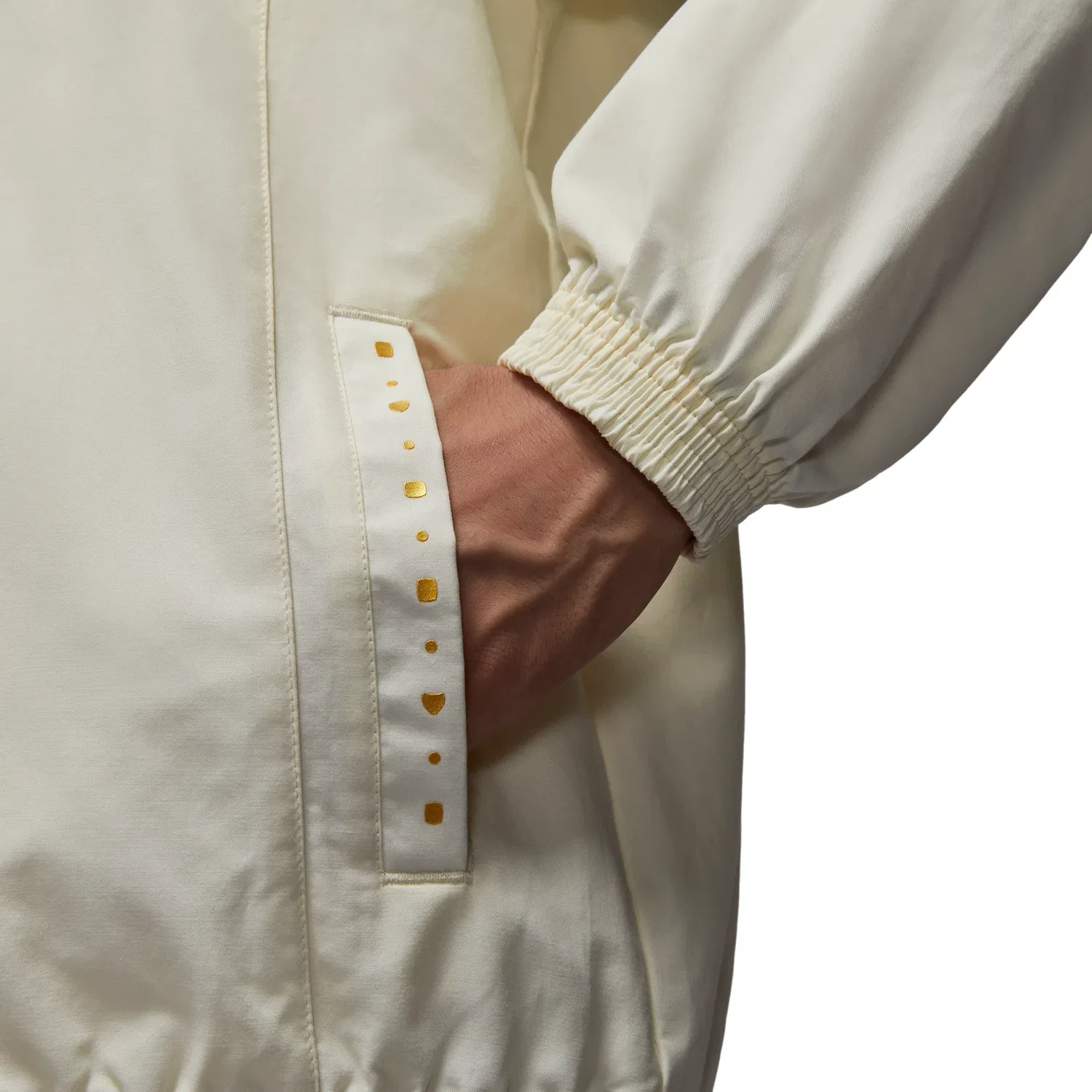 Мужская ветровка с длинным рукавом Jordan ASMJCLSSC DLX Wind Jacket, белый — фото 3