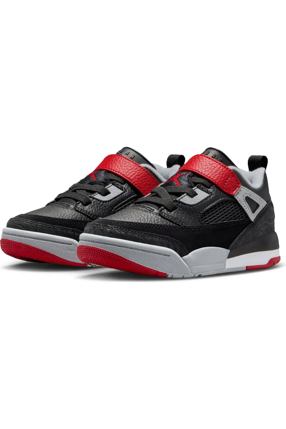 Кроссовки детские низкие Spizike Jordan, Black/Gym Red/Grey/White — фото 2