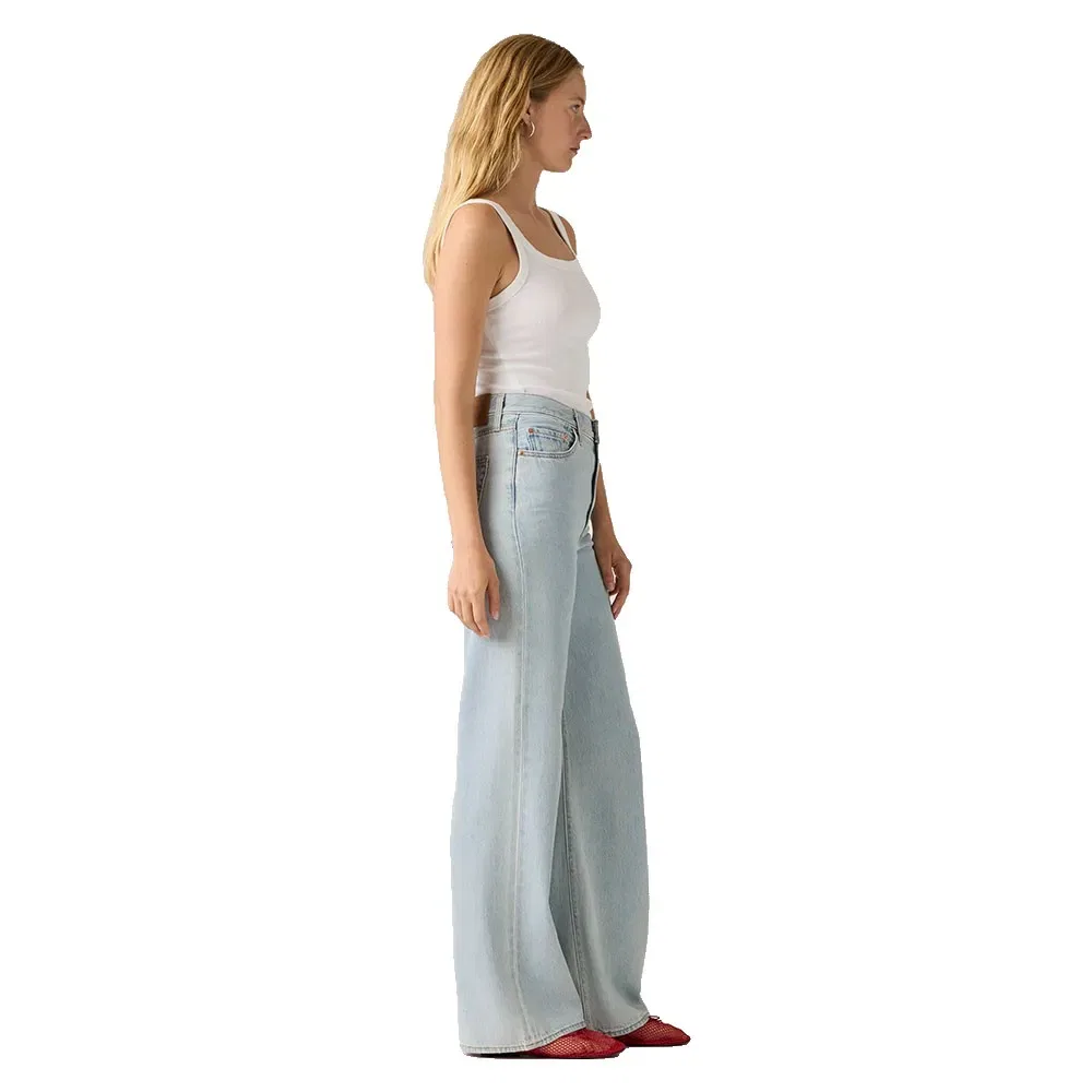Женские джинсы с высокой посадкой Ribcage Wide Leg Levi's, Blue — фото 4
