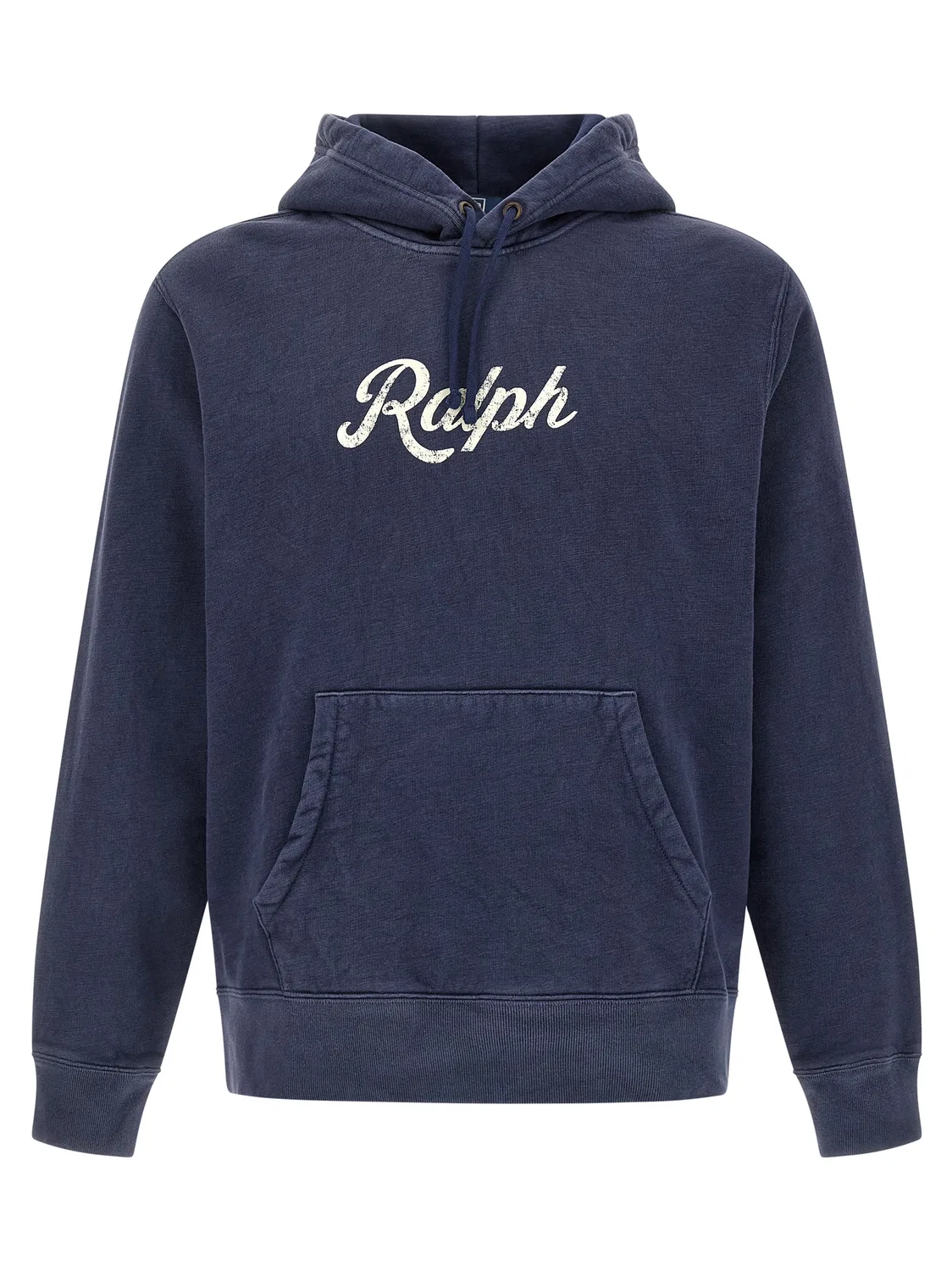 Мужское хлопковое худи с принтом логотипа Polo Ralph Lauren, Blue