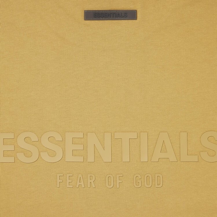 Футболка Fear of God Essentials Short-Sleeve Tee 'Amber', желтый — фото 4