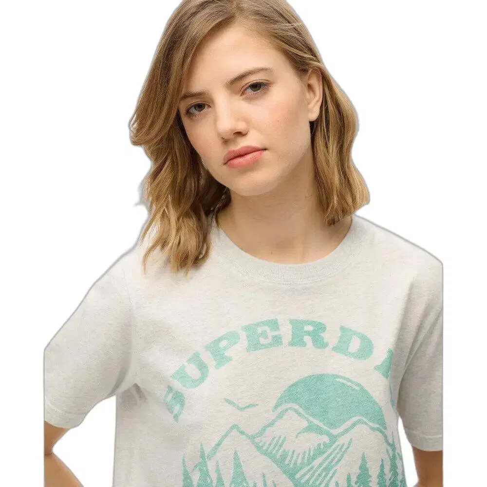 Мужская футболка из хлопка Lo-fi Outdoor Mono Superdry, Grau — фото 4