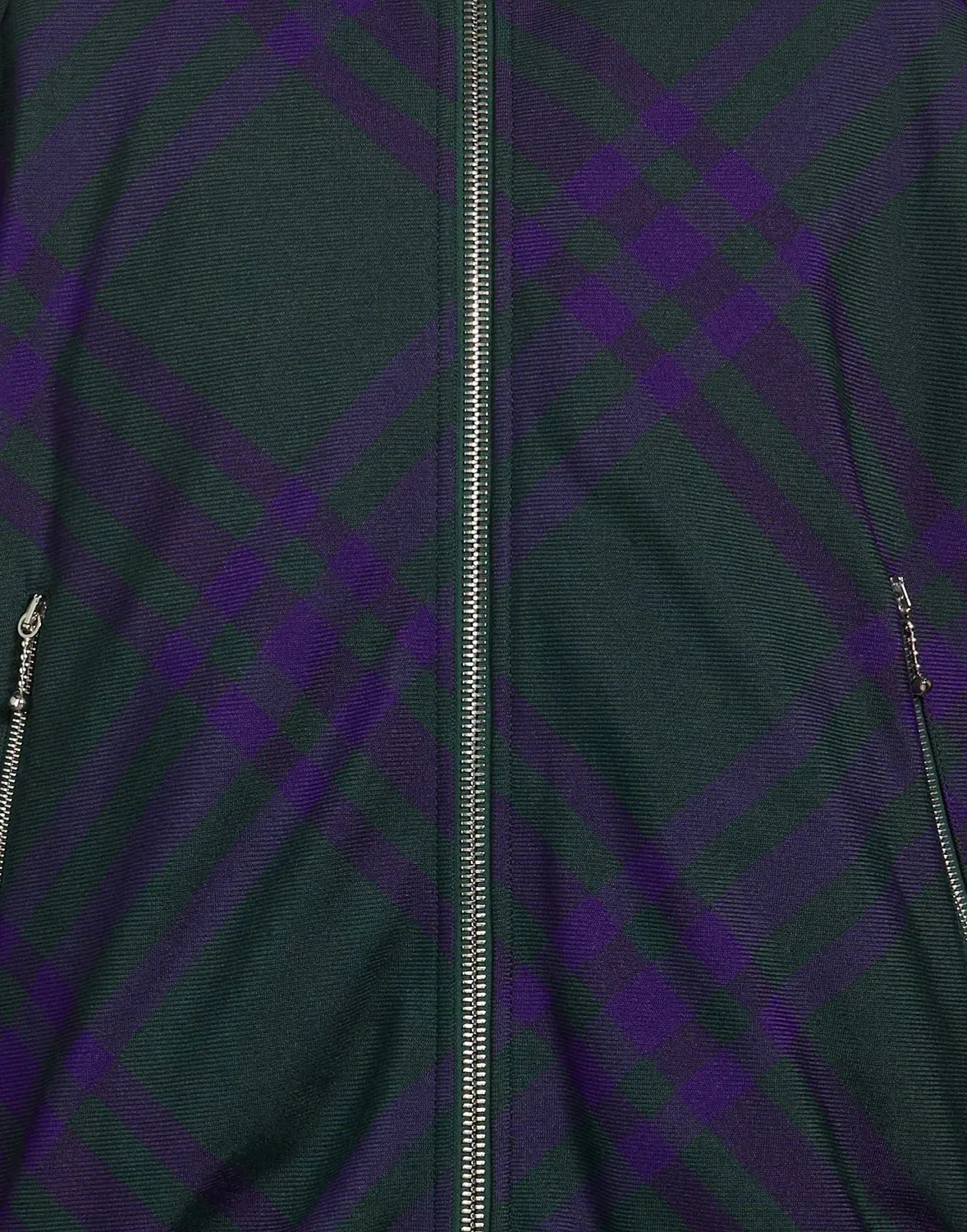 Мужская бомбер-куртка из твила с принтом Burberry, темно-зеленый — фото 4