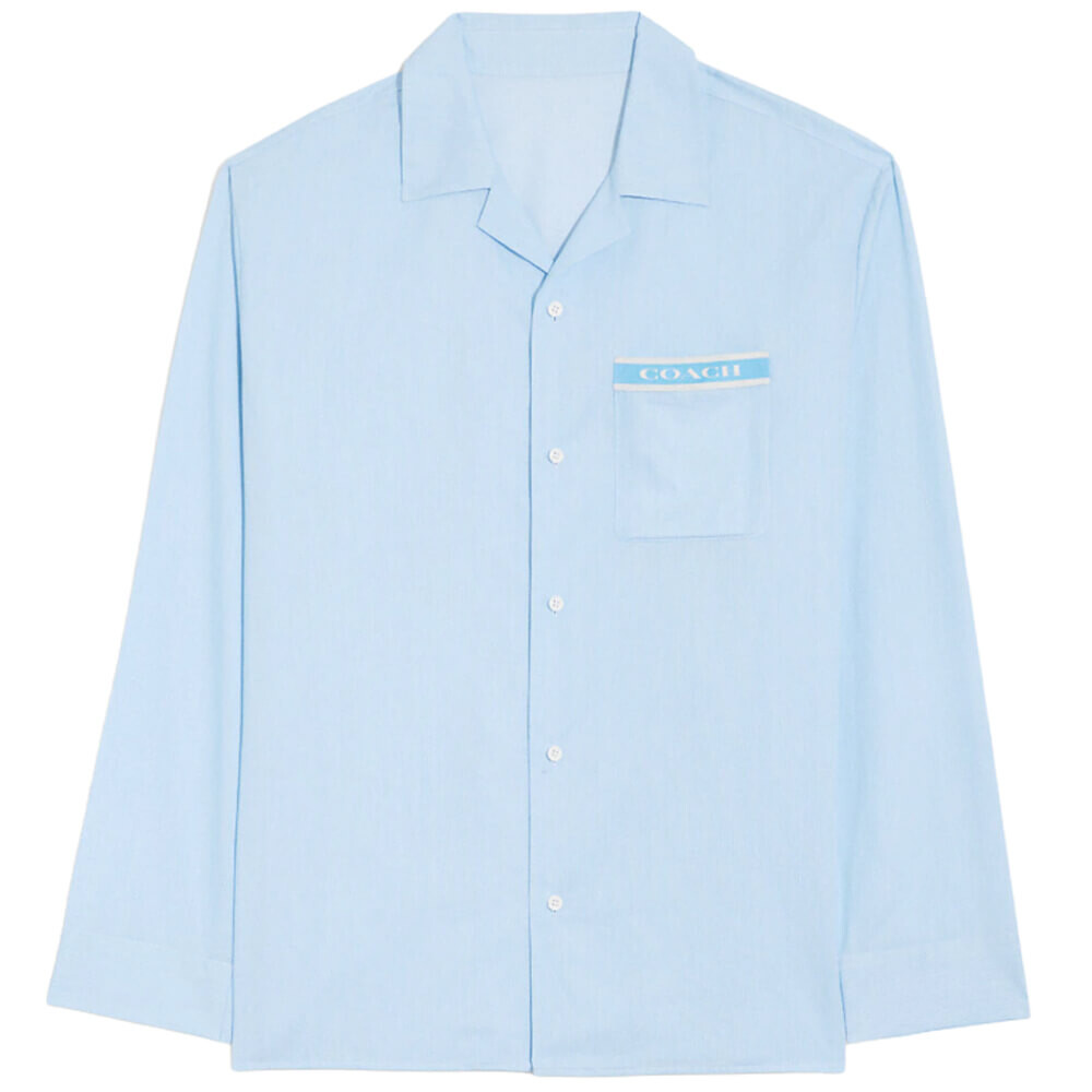 

Комплект Coach Outlet Long Sleeve Pajam, 2 предмета, голубой