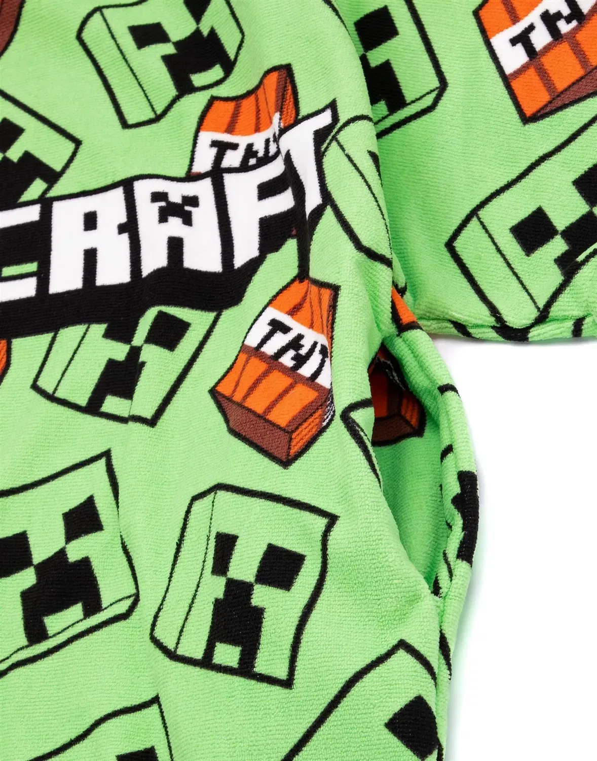 Детское пончо-полотенце Minecraft, Цвет Green — фото 4