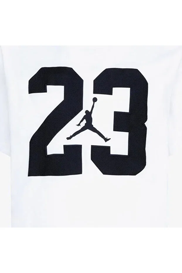 Детская футболка для девочек с принтом Jordan JDB Seasonal Core Tee 4, Nike, White — фото 2