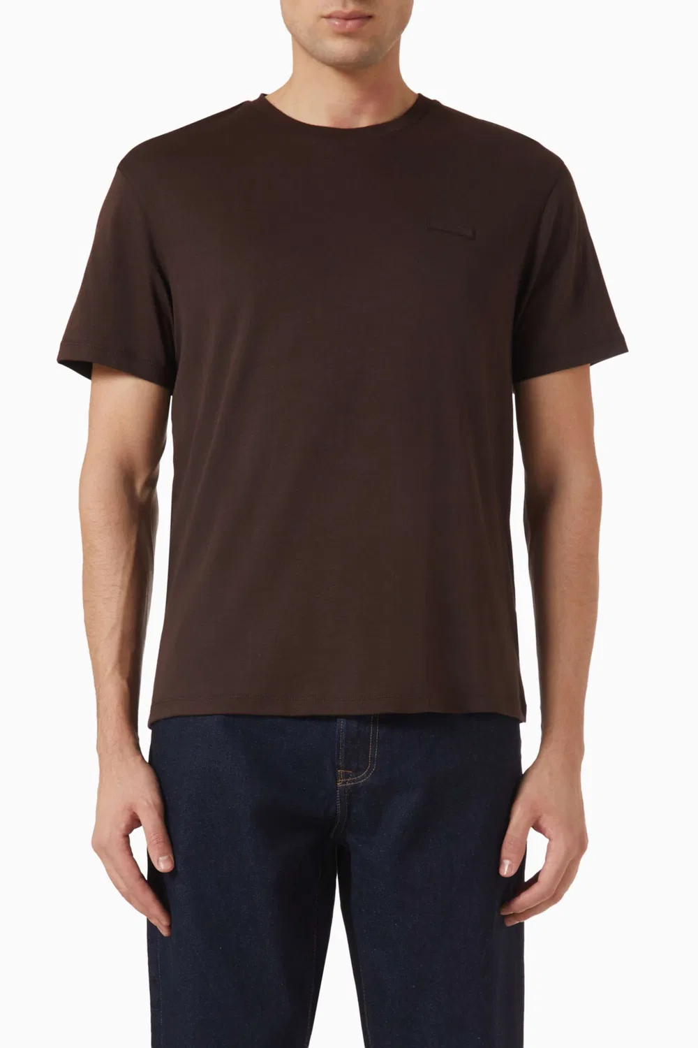 Футболка с коротким рукавом Logo Slim-fit Calvin Klein, черный