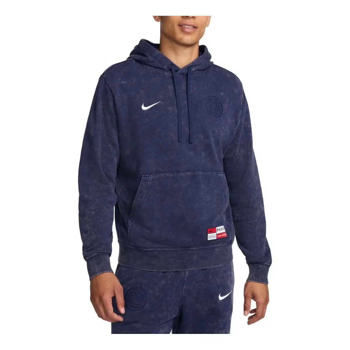 Худи с принтом Paris Saint-Germain Club Nike, темно-синий