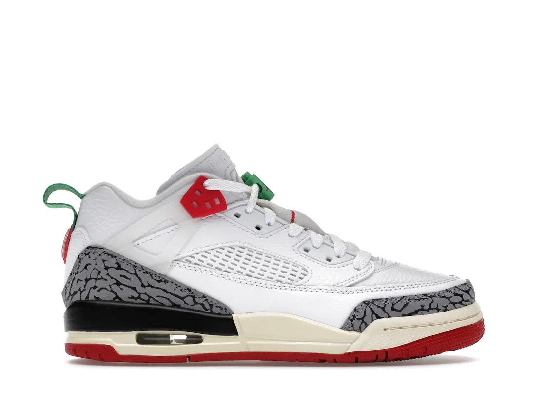 Детские кроссовки Lifestyle Jordan Spizike Low Jordan, White/Coconut Milk/Black/Varsity Red