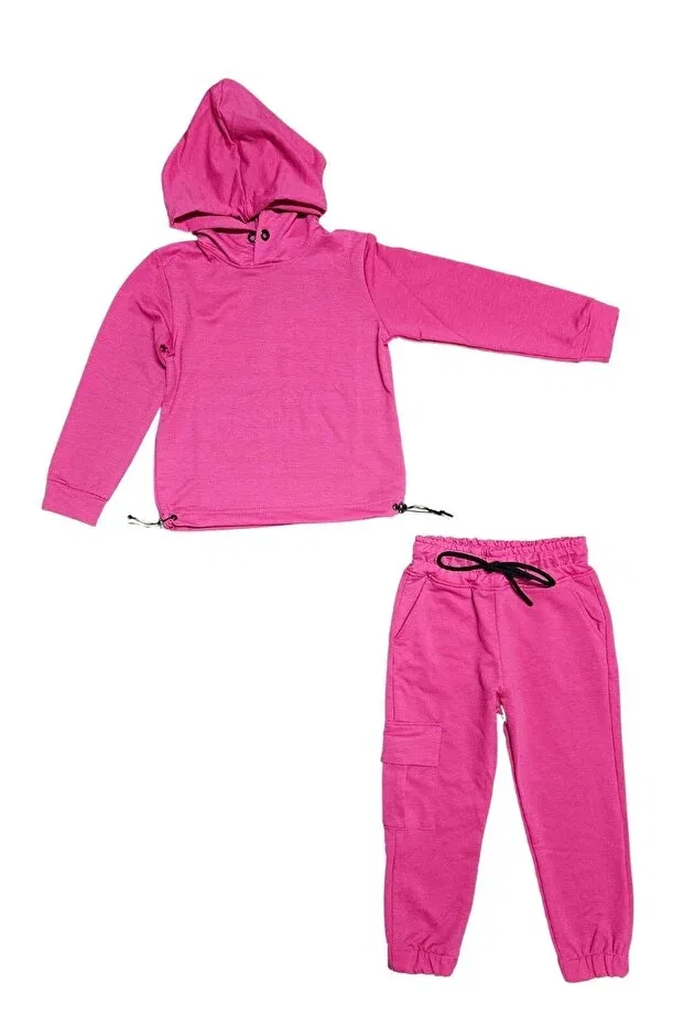 Детский спортивный костюм для девочек с капюшоном Mnk Baby&Kids, Fluoria