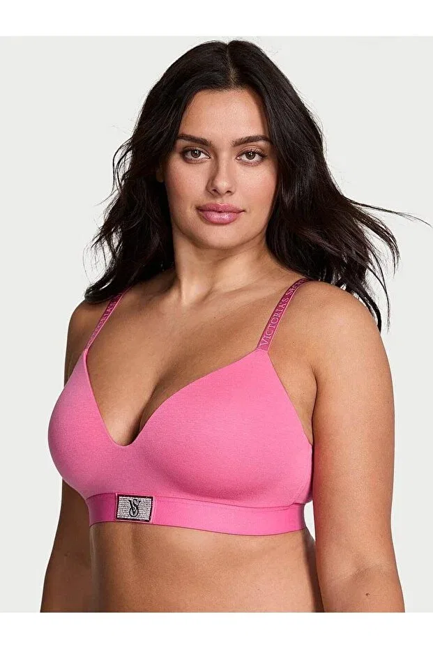Женский бюстгальтер без косточек с легкой подкладкой Sparkling Victoria'S Secret, Rose Pink