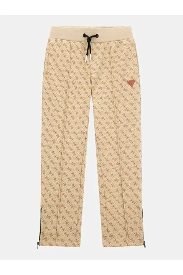 Детские спортивные штаны для мальчиков с прямыми штанинами Guess, Beige