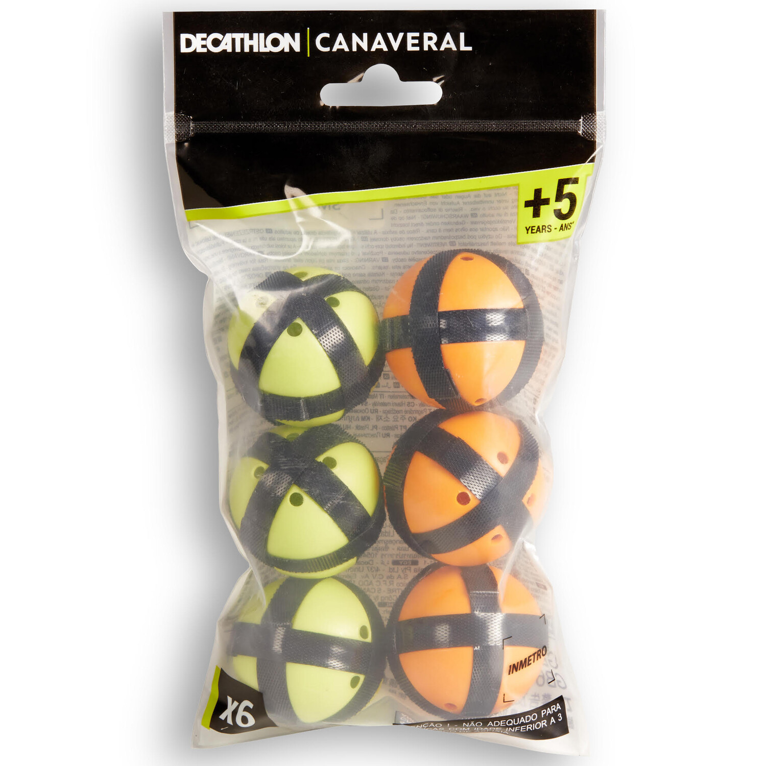 

Комплект мячи на липучке Canaveral, 6 шт