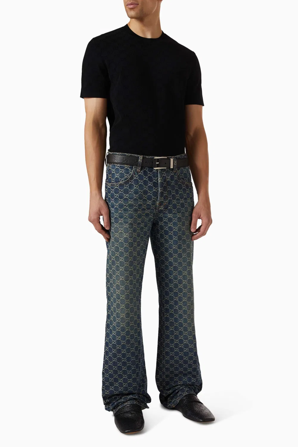Футболка с жаккардовым принтом GG Jacquard Gucci — фото 2