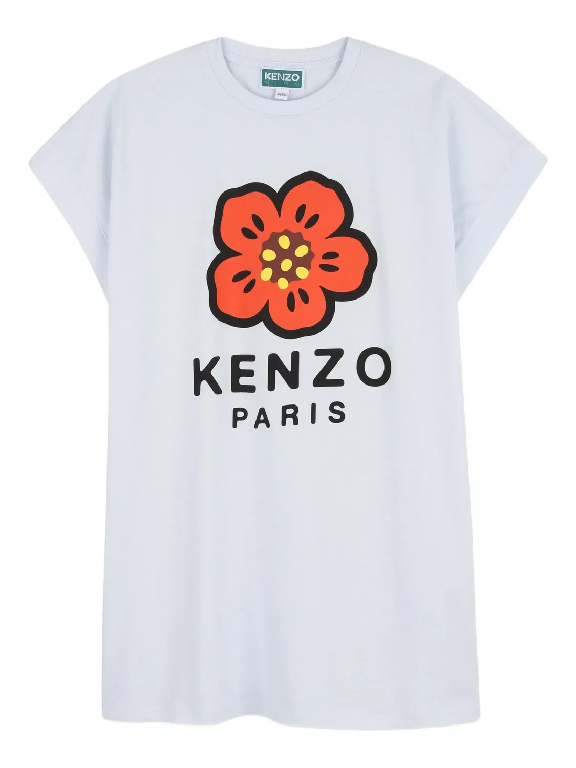 Платье с логотипом Boke Flower Kenzo, голубой