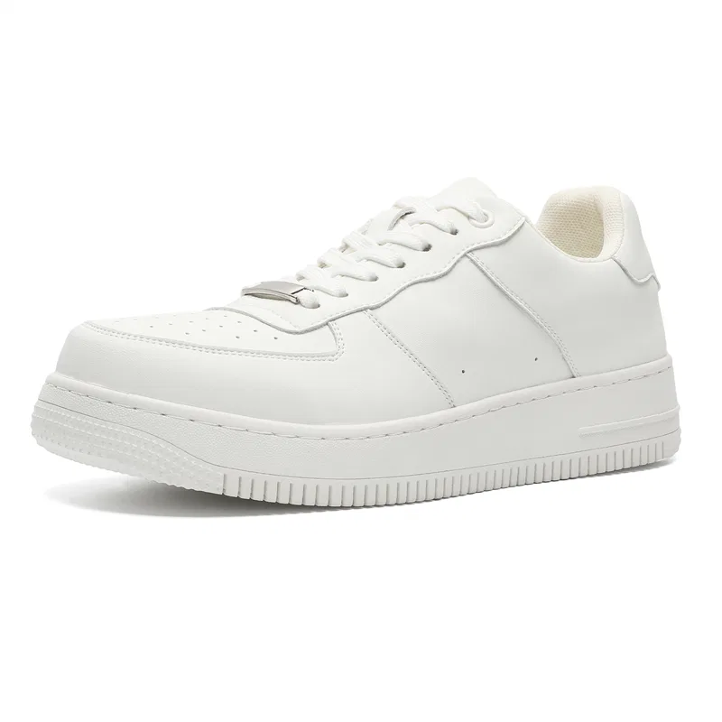 Детские кеды для скейтборда из микрофибровой кожи TONYBEAR, White
