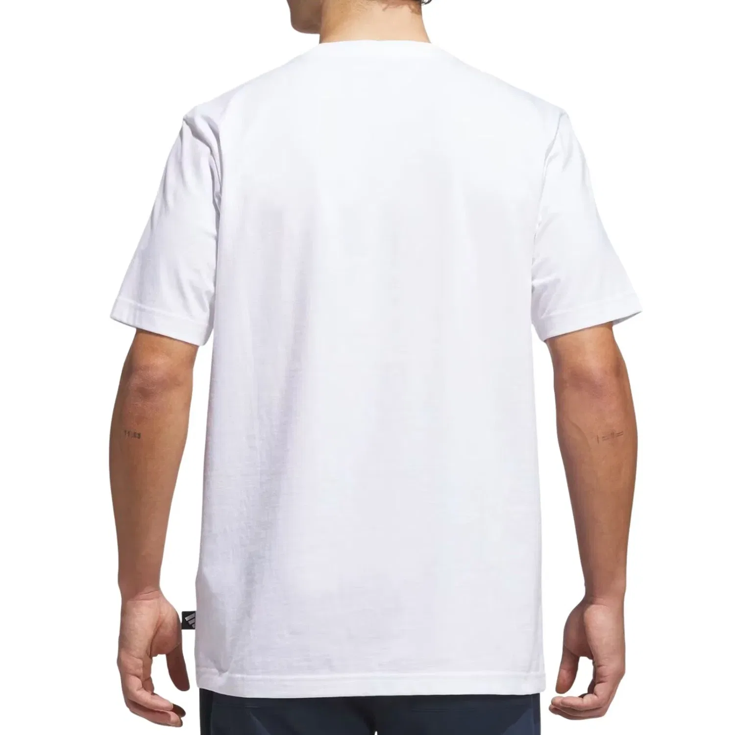 Мужская футболка с графическим принтом Adidas Elevated Chip Graphic T-Shirt, белый — фото 3