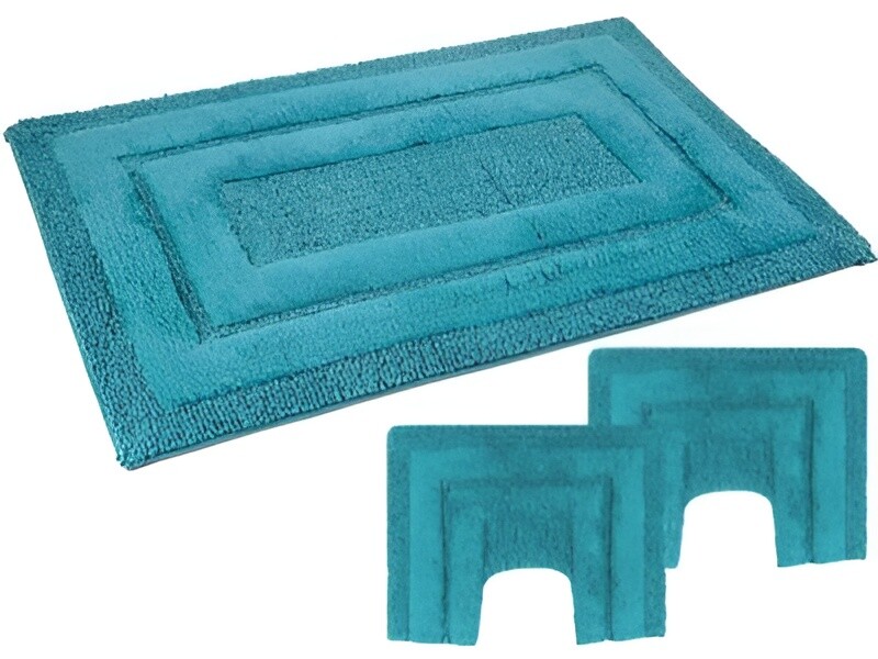 

Набор ковриков для ванной комнаты PHP Home Philosophy Sirio Footrests Non-slip, 3 предмета, бирюзовый
