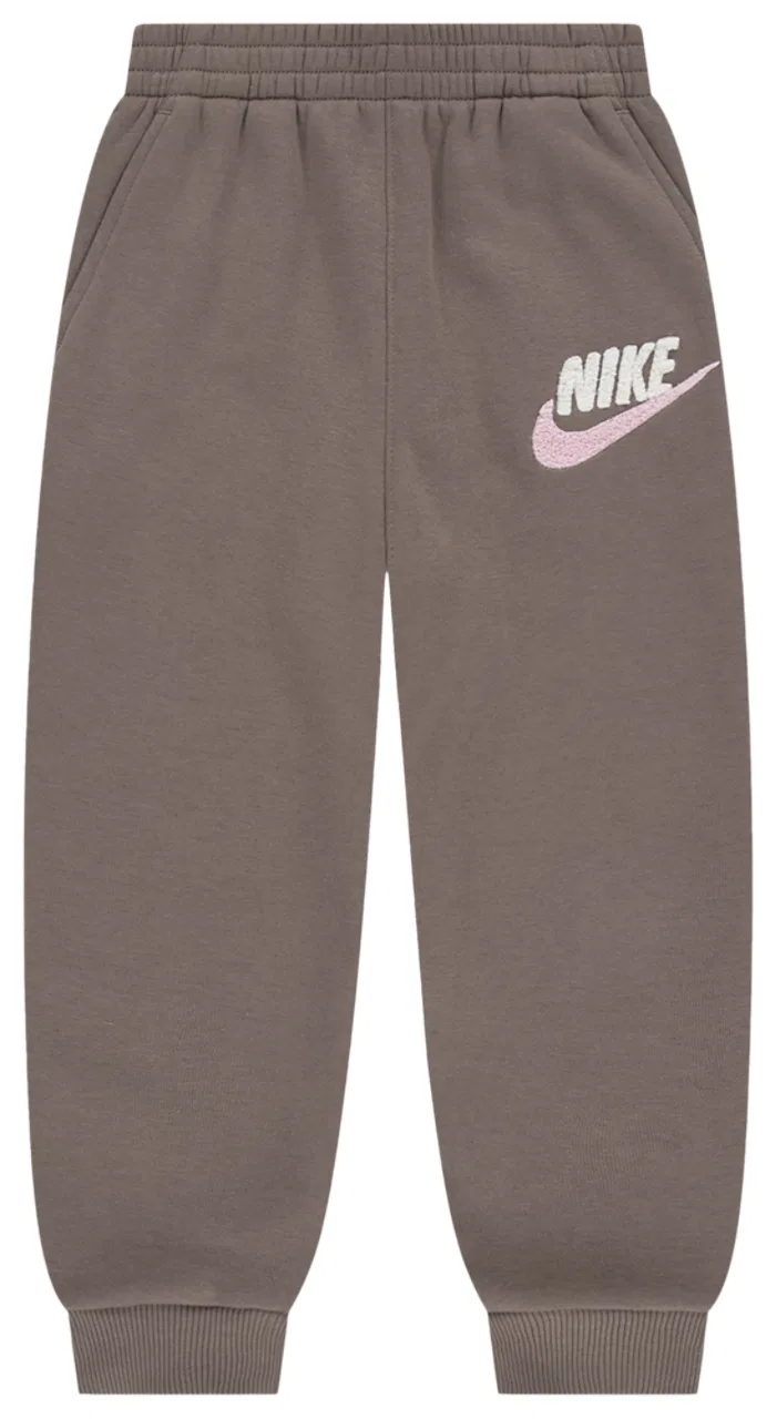 Брюки для девочек Club Chenille Nike, цвет Mink Brown/Sweet Beet