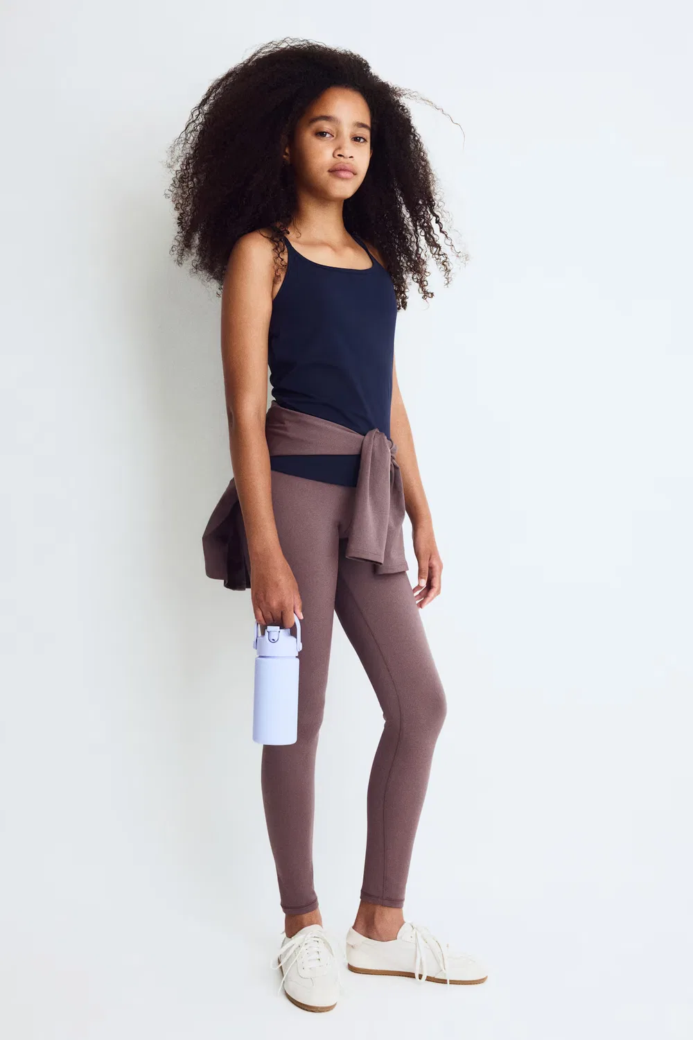 Спортивные леггинсы с технологией Drymove H&M, Lila-Graubraun