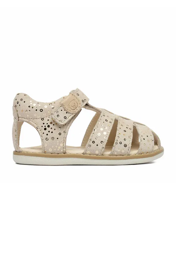 Сандалии кожаные Sandals girls gold Lasocki Kids бежевый — фото 2