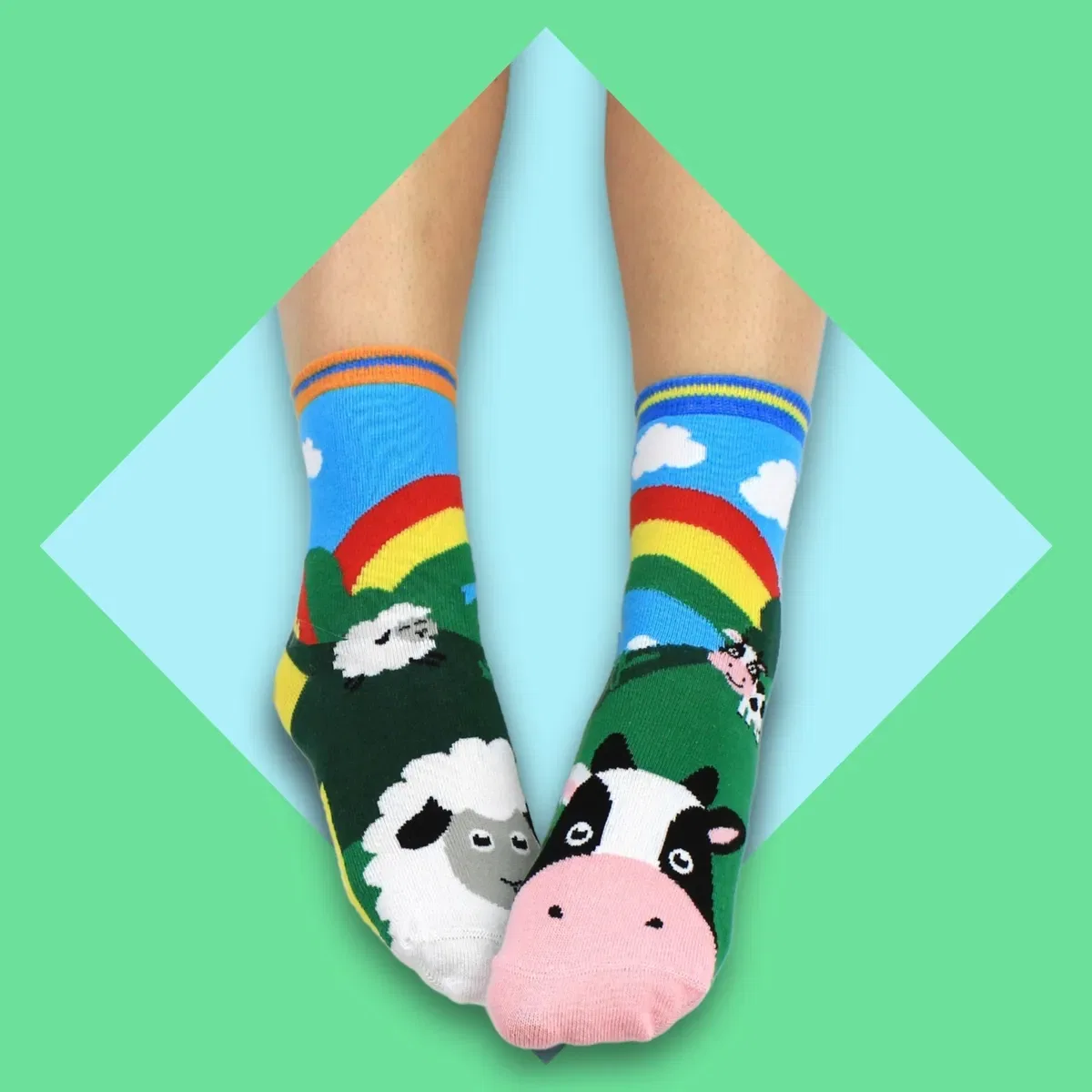 Детские носки с принтом Sheep United Oddsocks, Multi — фото 2
