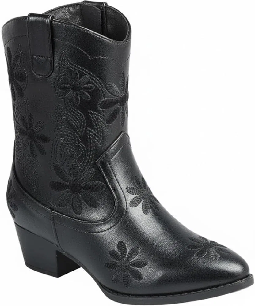Детские сапоги для девочек с принтом Cowgirl Forever Link, Black