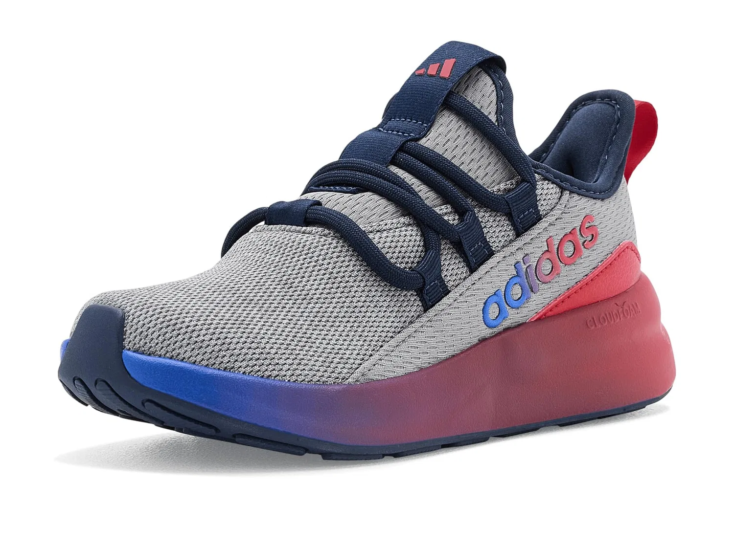 Кроссовки Lite Racer Adapt 8.0 (для маленьких и больших детей) Adidas Kids, Grey/Lucid Red/Team Royal Blue — фото 2