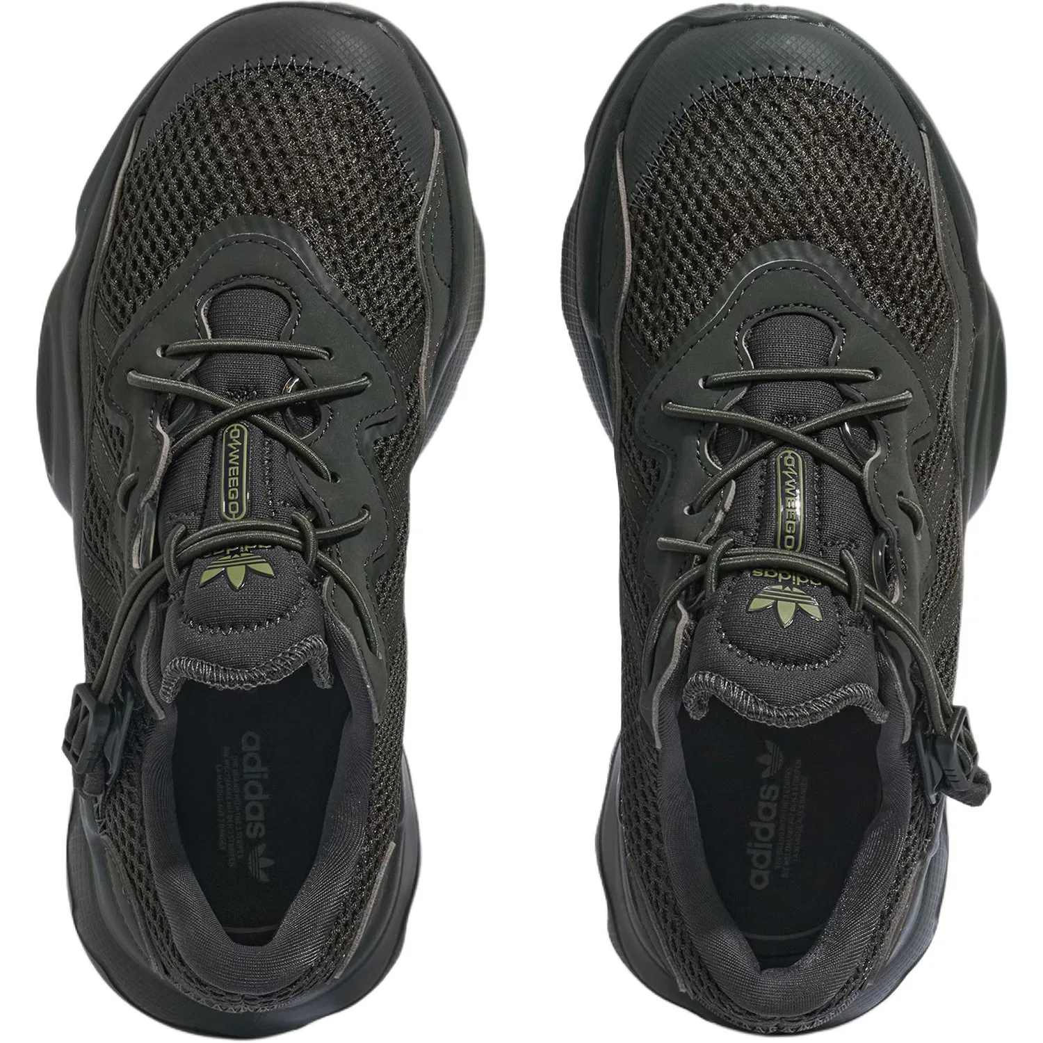 Детские кроссовки с низким верхом Ozweego Adidas Originals, Dark Earthy Brown/Dark Khaki — фото 4