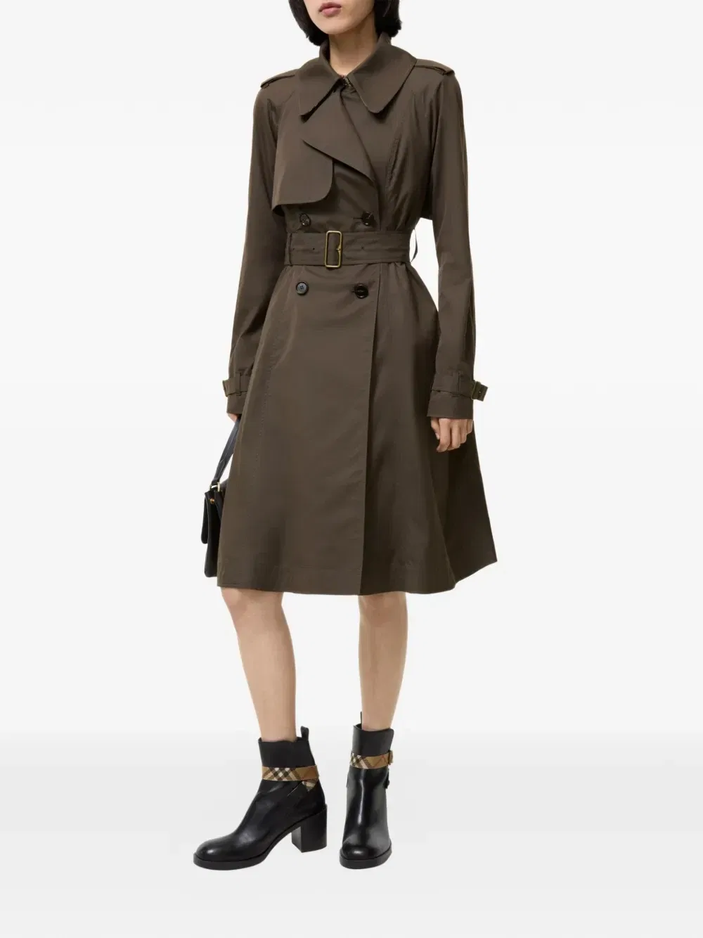 Длинный габардиновый тренч Pembury Burberry, коричневый — фото 4