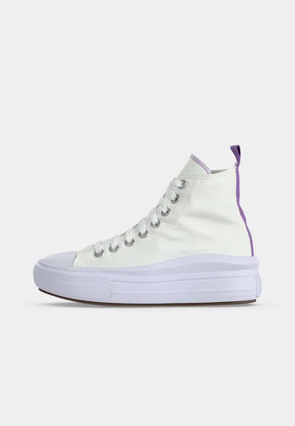 Кроссовки Chuck Taylor All Star Move Platform - высокие кроссовки Converse, белый/фиолетовый — фото 2