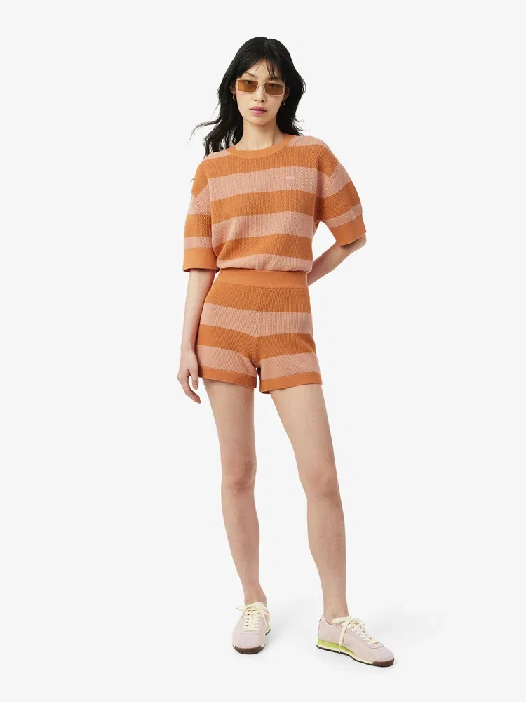 Шорты LACOSTE Bold Stripe, Orange