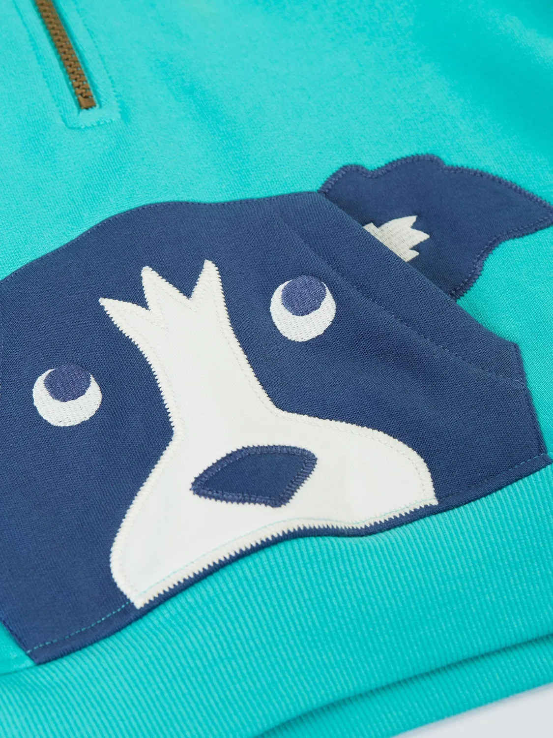 Худи на молнии Hadley Frugi, синий — фото 3