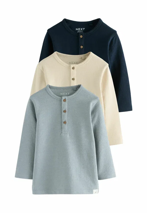 Комплект из 3 водолазок с длинным рукавом Regular fit Next, Navy Blue Stone, темно-синий