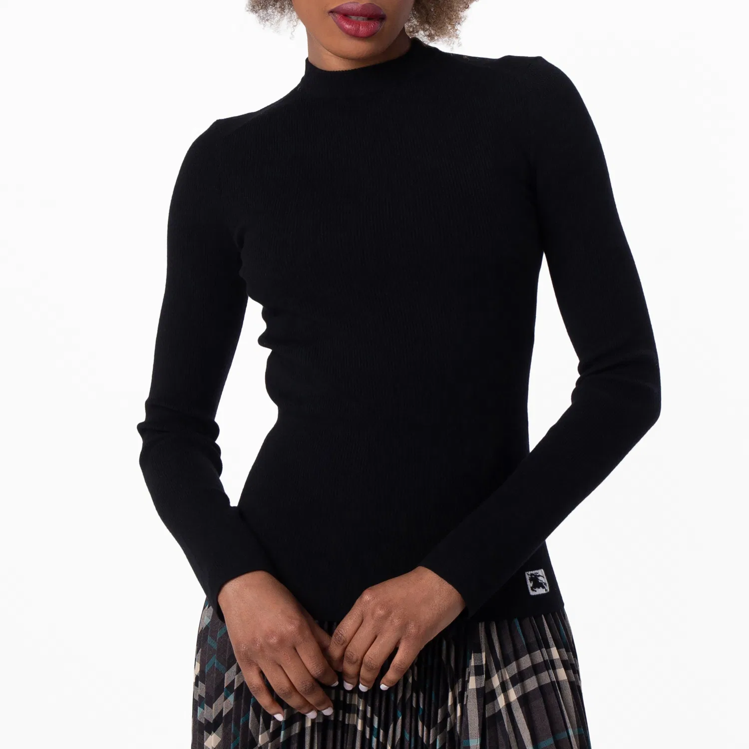 Свитер с длинным рукавом EKD Wool Blend Sweater Burberry, Black