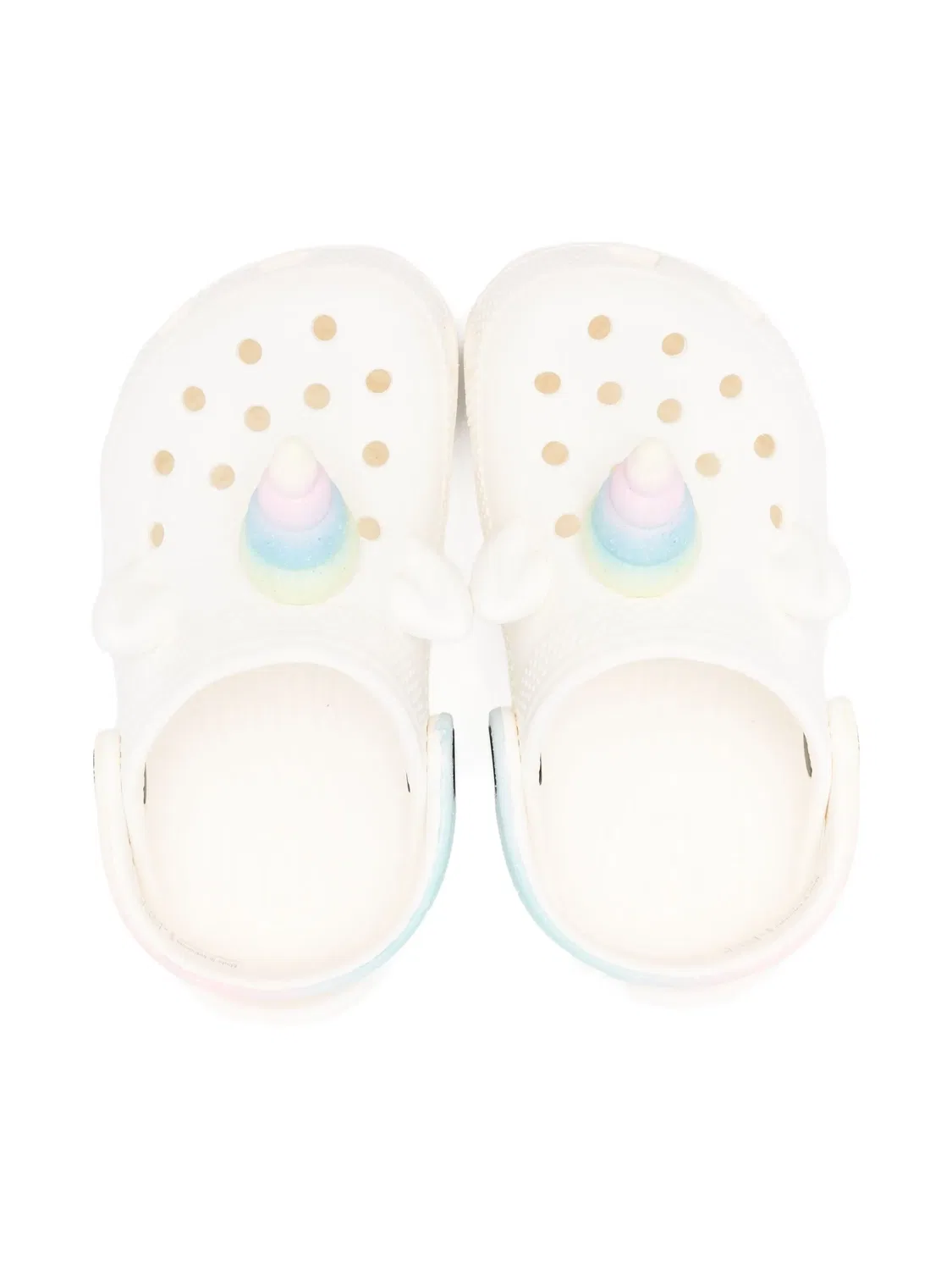 Клоги 'I AM Rainbow Unicorn' от Crocs, белый — фото 2