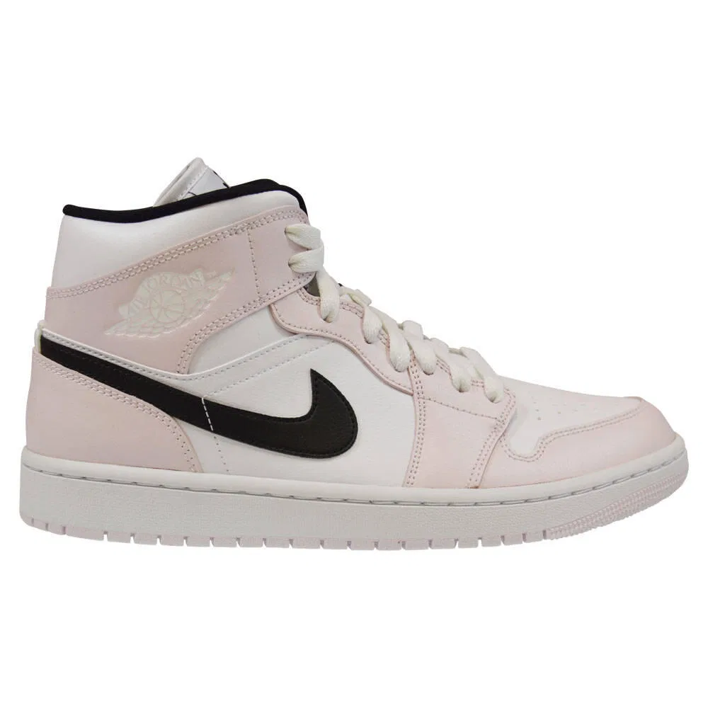 Детские кроссовки с ретро-дизайном Air Jordan 1 Mid, Jordan, Цвет Weiss Schwarz