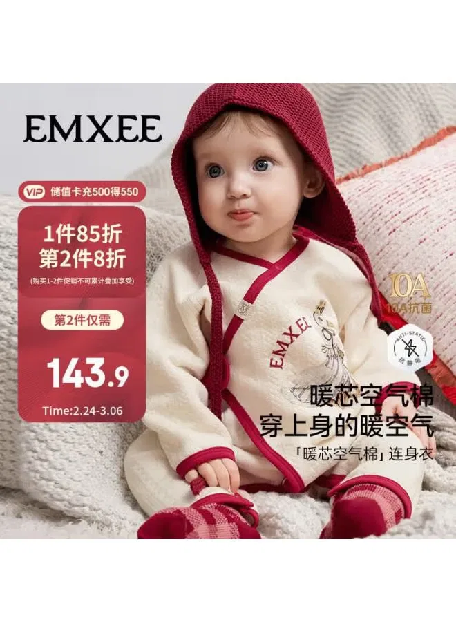 Боди-комбинезон из воздушного хлопка с принтом удачного гуся Emxee