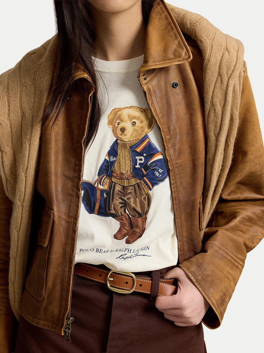 Женская футболка стандартного кроя Polo Ralph Lauren, белый — фото 4