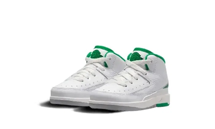 Детские кроссовки для мальчиков Air Jordan 2 Retro Lucky Green Jordan, Черный — фото 2
