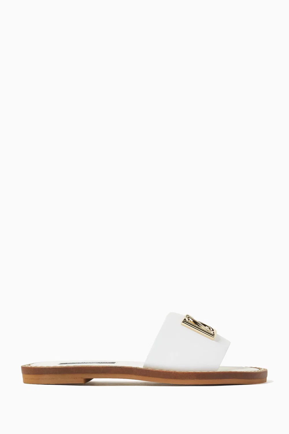 Слайды кожаные DG Logo Dolce & Gabbana — фото 3