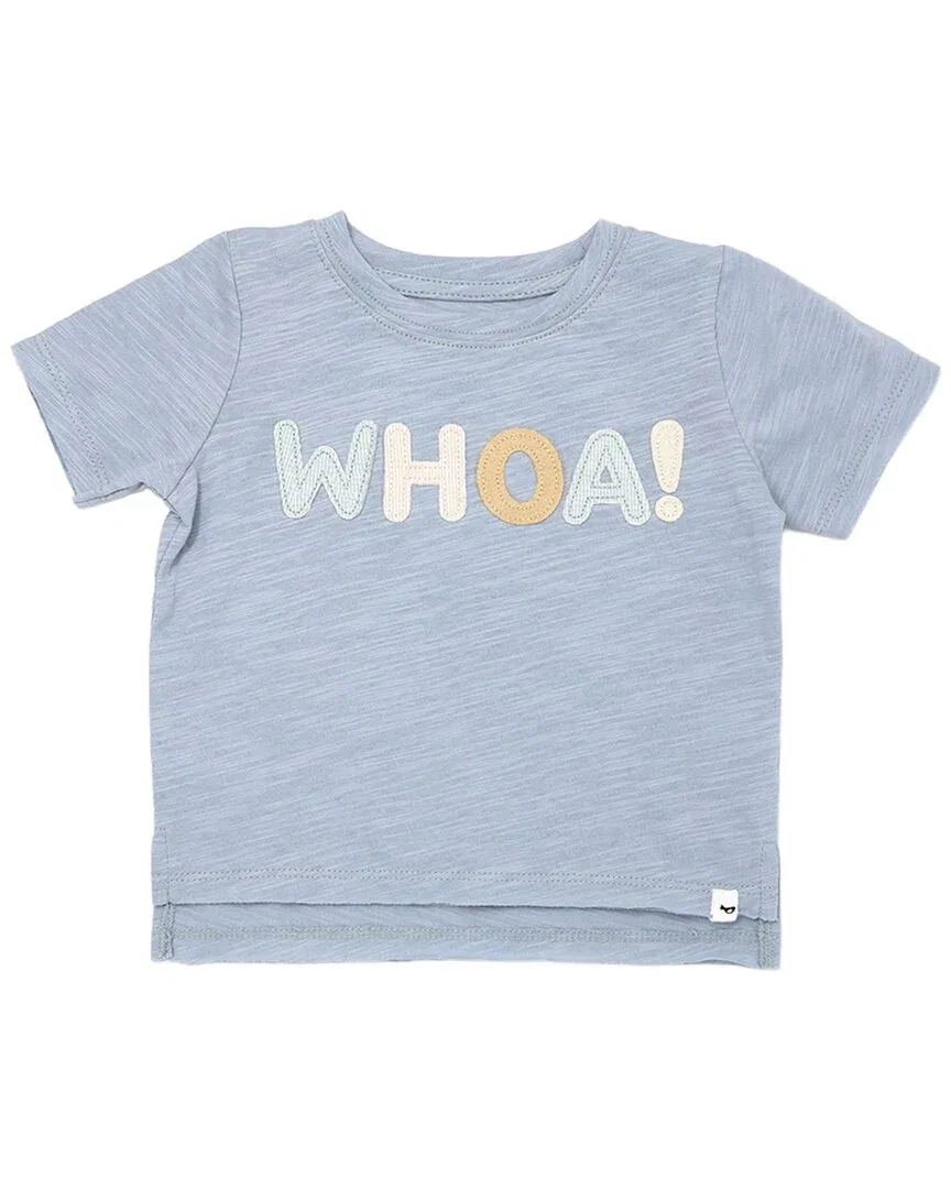 Детская футболка для девочек с аппликацией Whoa! oh baby!, серый
