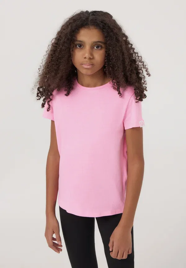 Футболка хлопковая Pack of 2 plain - basic t-shirt Terranova, White, Pink, белый/розовый — фото 2
