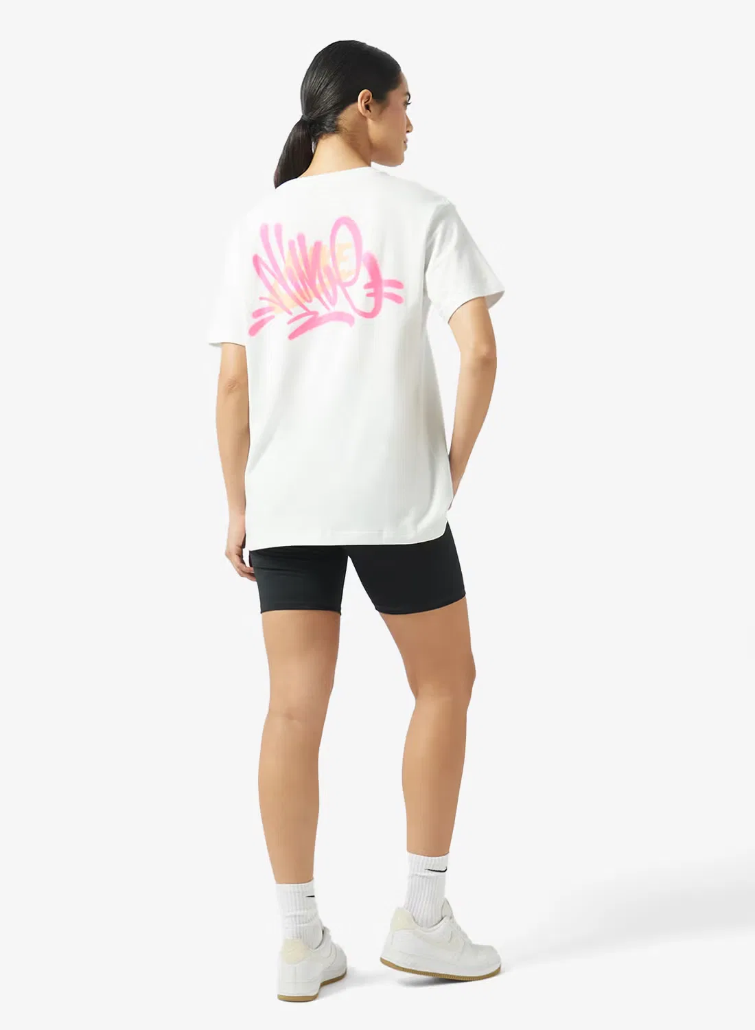 Футболка с принтом Classic boyfriend Nike, белый — фото 4