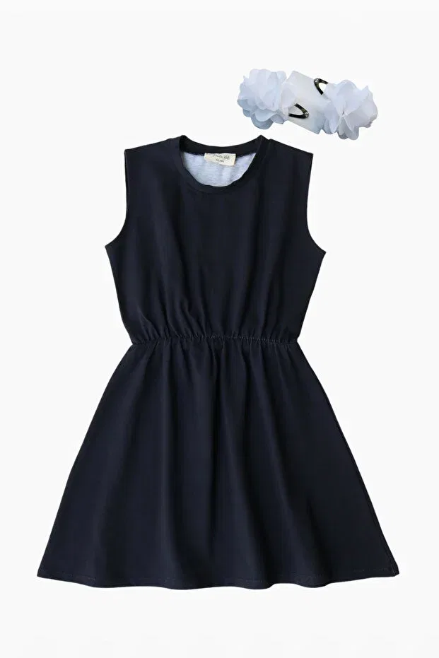 Детское платье для девочек хлопковое Parla Kids, Anthracite — фото 3